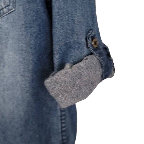 $10 Sale 7 For All Mankind Boys Denim Shirt - Picture 6 of 7